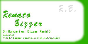 renato bizzer business card